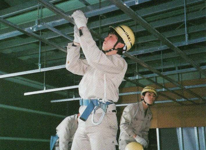 日本建工の施工風景